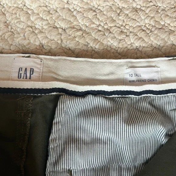 GAP Women’s Girlfriend Chino Camo Pants - sz 10 tall - Picture 6 of 7